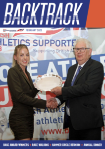 Backtrack magazine for BASC British Athletics Supporters Club Feb 2022