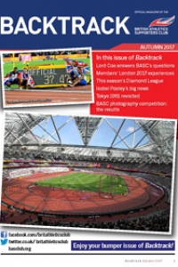 Backtrack magazine for BASC British Athletics Supporters Club Autumn 2017