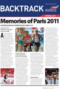 Backtrack magazine for BASC British Athletics Supporters Club Spring 2011