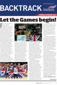 Backtrack magazine for BASC British Athletics Supporters Club Spring 2012