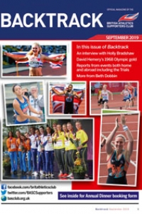 Backtrack magazine for BASC British Athletics Supporters Club Summer 2019