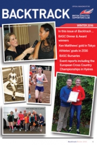 Backtrack magazine for BASC British Athletics Supporters Club Winter 2016
