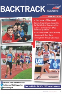 Backtrack magazine for BASC British Athletics Supporters Club Winter 2018