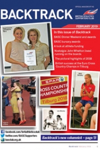Backtrack magazine for BASC British Athletics Supporters Club Winter 2019